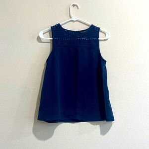 Navy Blue Sleeveless Top
